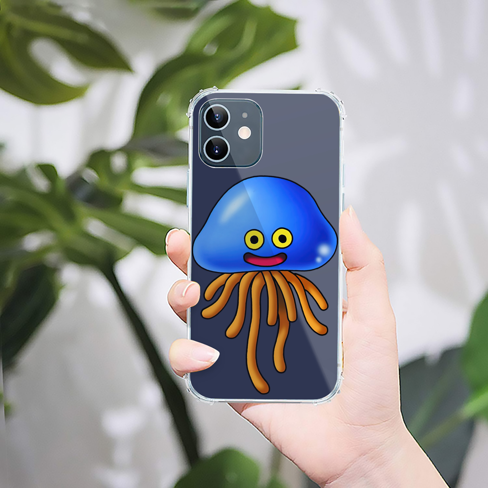 （画像用） ドラゴンクエスト Doragon Kuesuto Dragon Quest 【iPhone 12シリーズ対応】透明スマホケース（クリアソフトケース）